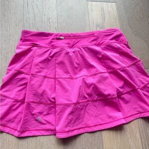 lululemon athletica Hot Pink Athletic Skort with Built-in Liner